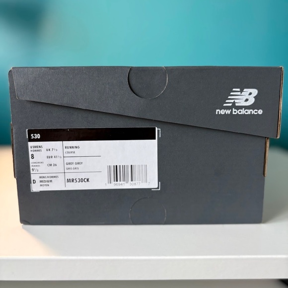 New Balance, M8 / W9.5, Raincloud with shadow grey and silver metallic - Picture 8 of 8